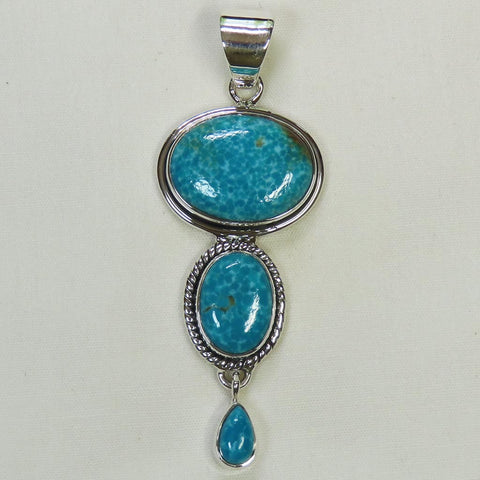Turquoise from Mexico Sterling Silver Pendant Jewelry
