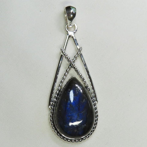 Labradorite from Madagascar Sterling Silver Pendant Jewelry