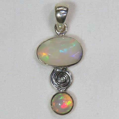 Welo Opal Sterling Silver Pendant Jewelry