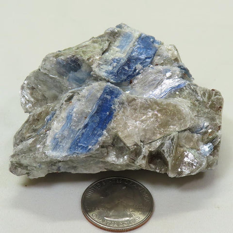 Blue Kyanite Cluster with Mica from Brazil