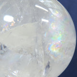 Polished Quartz Crystal Sphere Ball with Rainbows from Brazil