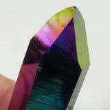 Rainbow or Flame Aura Quartz Crystal Transmitter Point from Arkansas