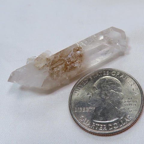Arkansas Sand Phantom Quartz Crystal Double Terminated/ET Point