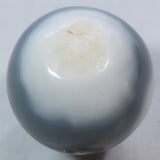 Polished Banded Agate Sphere Ball from Madagascar