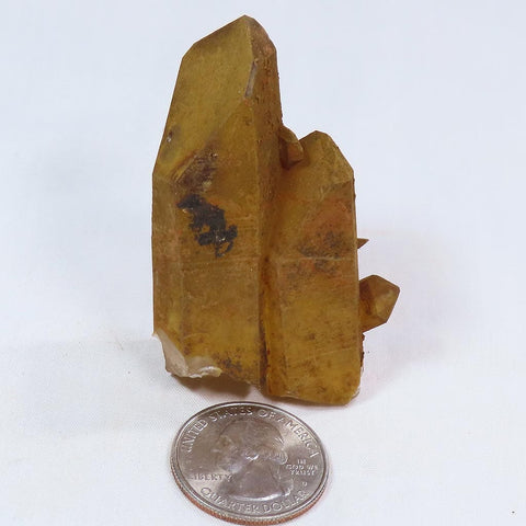  Arkansas Uncleaned Quartz Crystal Point w/ Tiny Goethite Coating