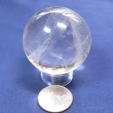Polished Quartz Crystal Sphere Ball from Brazil
