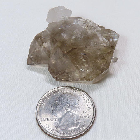 Arkansas Rare Pair of Smoky Skeletal Quartz Crystal DT/ET Points
