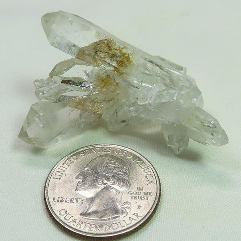 Arkansas Sand Phantom Quartz Crystal Cluster Double Terminated Points