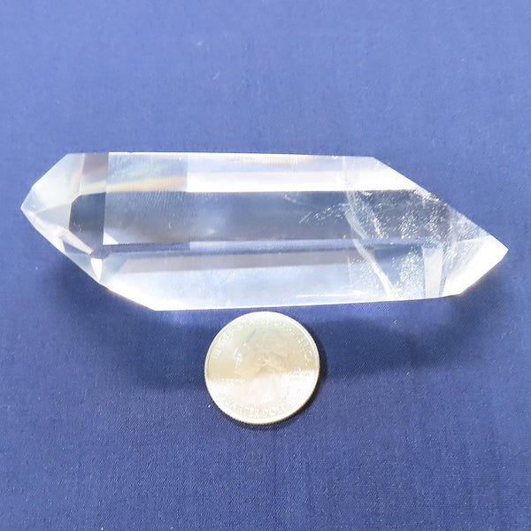 Double Terminated Quartz with Graphite 5.93 Gm Size 10 to 12 mm (10)Brazil  max8497 - Gemological Collections