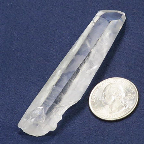 Lemurian Seed Quartz Crystal Point with Etched Sides from Brazil