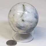 Polished Blue Kyanite in Quartz Sphere Ball from India