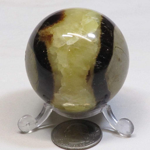 Polished Septarian Nodule Sphere Ball from Madagascar