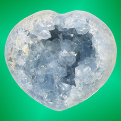 Celestite Geodes and Hearts