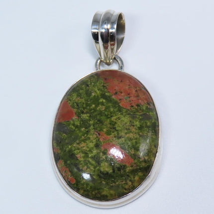 Unakite from North Carolina Sterling Silver Pendant Jewelry