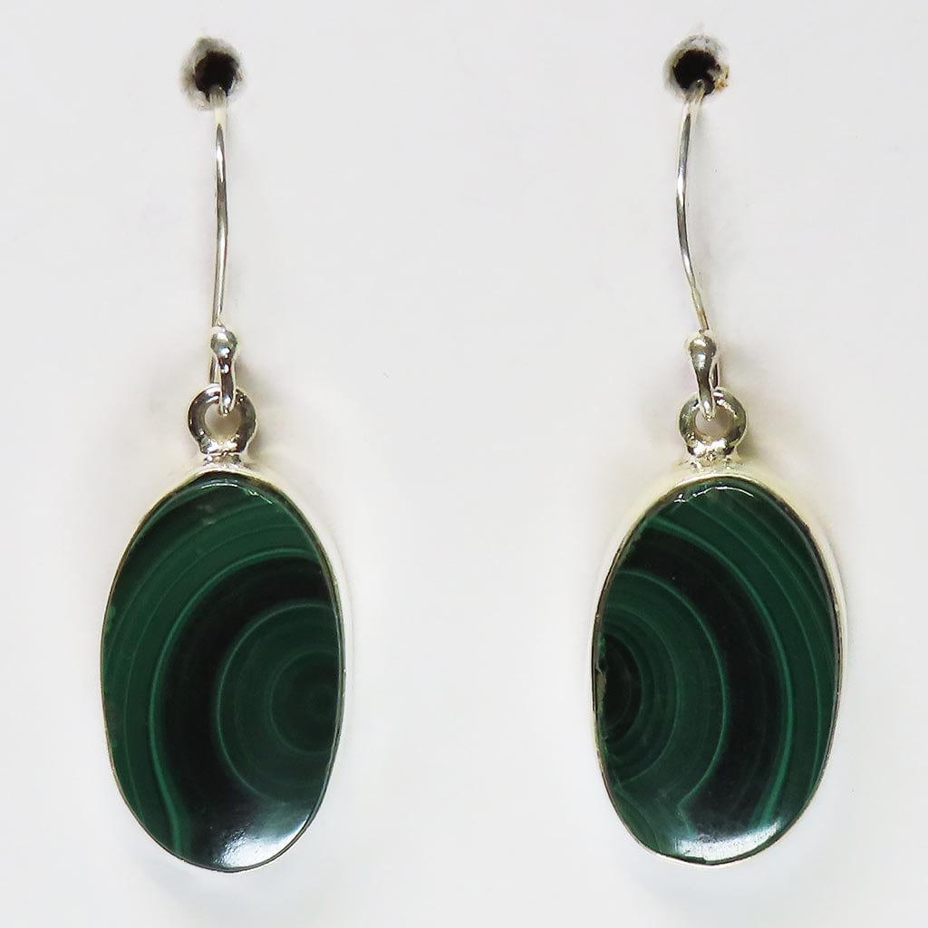 Malachite Sterling Silver Earrings Jewelry