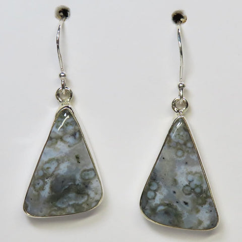 Ocean Jasper Sterling Silver Earrings Jewelry