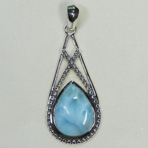 Larimar from the Dominican Republic Sterling Silver Pendant Jewelry