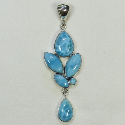 Dominican Republic Larimar Sterling Silver Pendant Jewelry