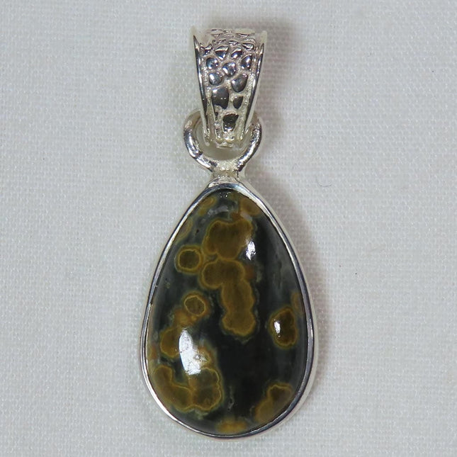 Ocean Jasper Sterling Silver Pendant Jewelry