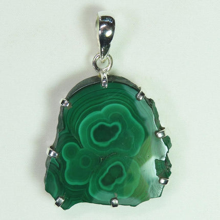 Malachite Sterling Silver Pendant Jewelry