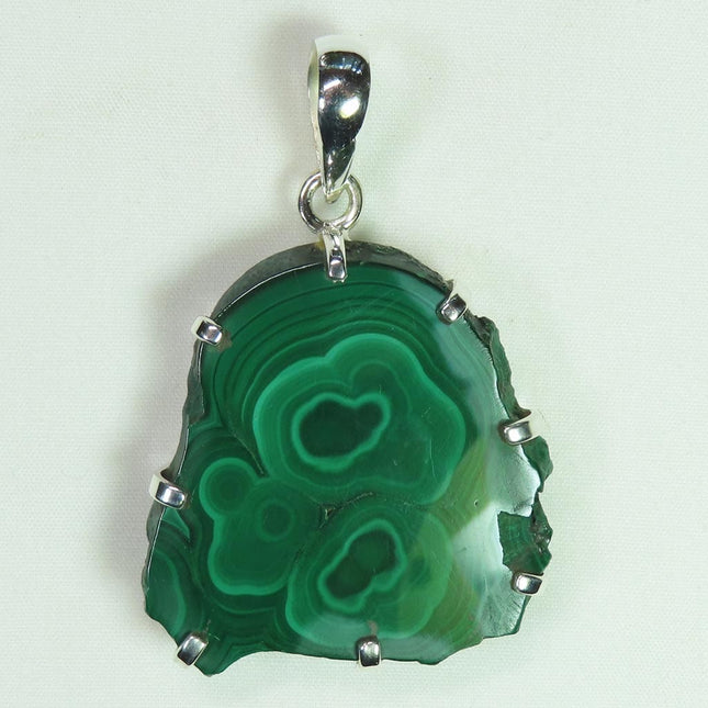 Malachite Sterling Silver Pendant Jewelry