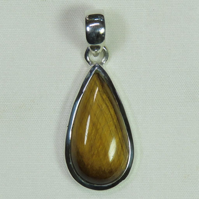 Tiger Eye Sterling Silver Pendant Jewelry