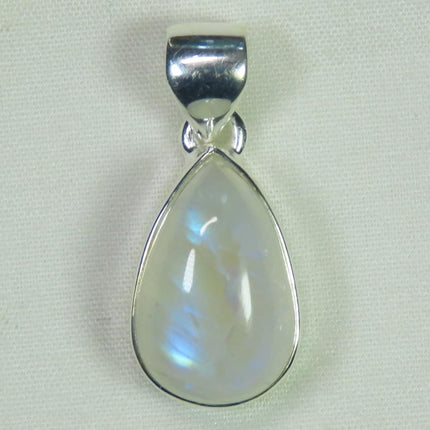 Rainbow Moonstone Sterling Silver Pendant Jewelry