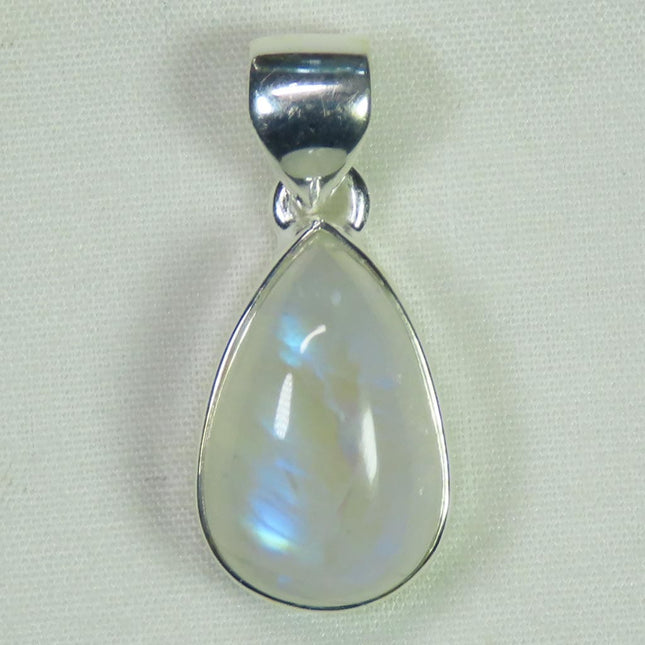 Rainbow Moonstone Sterling Silver Pendant Jewelry