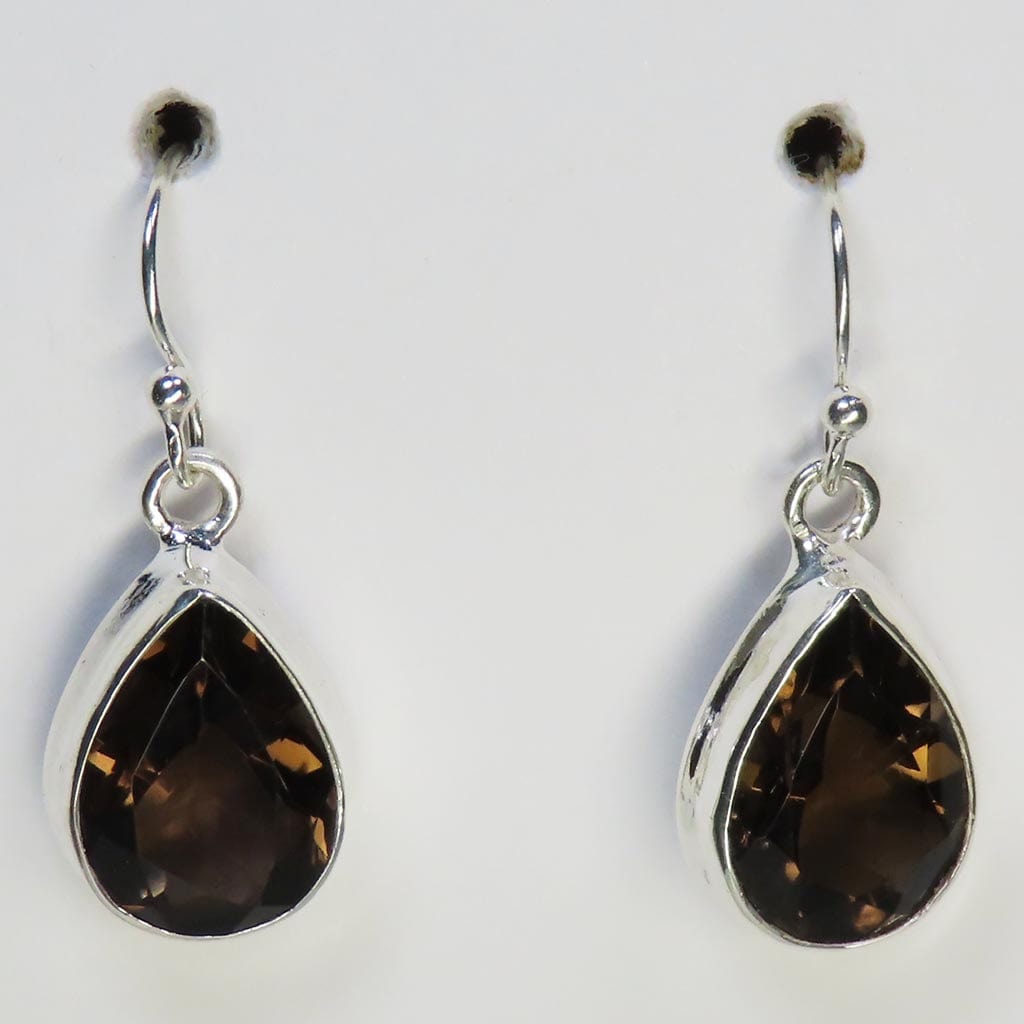 Smoky Quartz Sterling Silver Earrings Jewelry