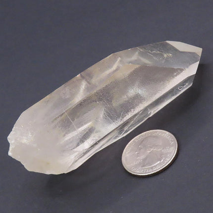 Clear Lemurian Seed Quartz Crystal Point w/ Time-Link from Brazil