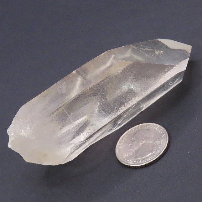 Clear Lemurian Seed Quartz Crystal Point w/ Time-Link from Brazil