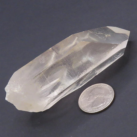Clear Lemurian Seed Quartz Crystal Point w/ Time-Link from Brazil