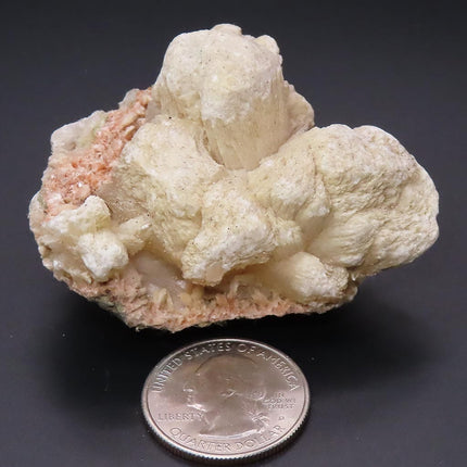 Stilbite & Heulandite on Drusy Quartz from Jalgaon, India