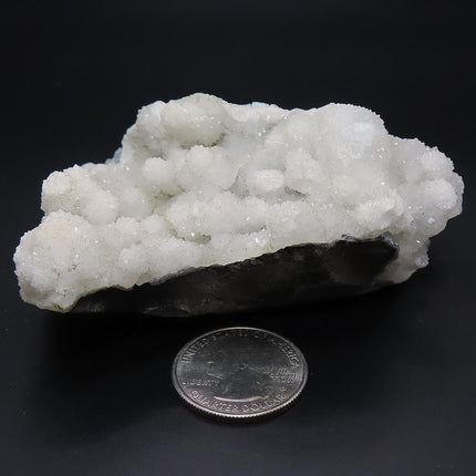 White Sparkling Drusy Quartz on Matrix from Jalgaon, India