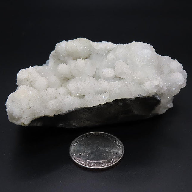 White Sparkling Drusy Quartz on Matrix from Jalgaon, India