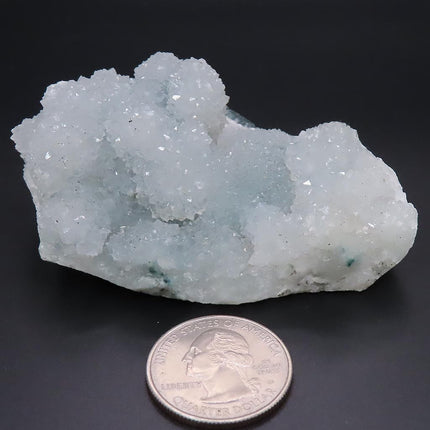 Light Blue Drusy Quartz on Matrix from Jalgaon, India