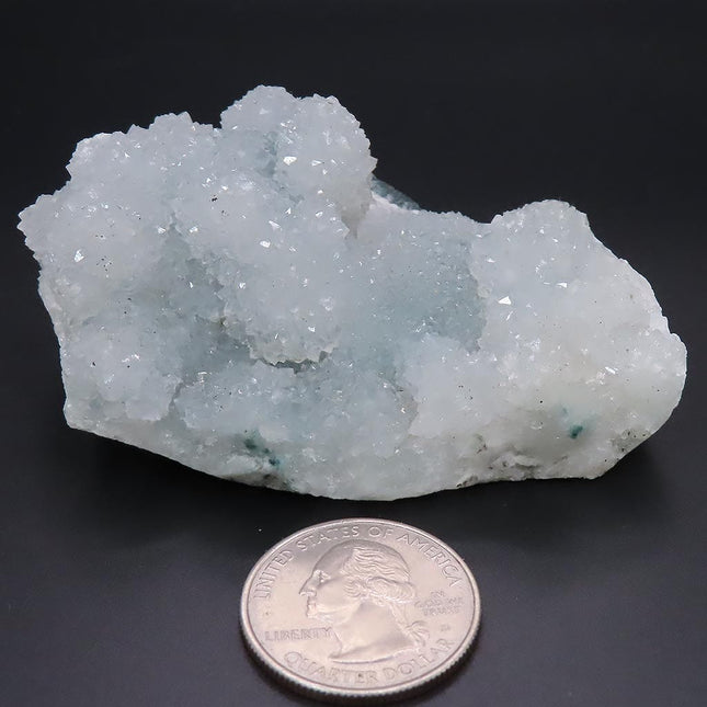 Light Blue Drusy Quartz on Matrix from Jalgaon, India