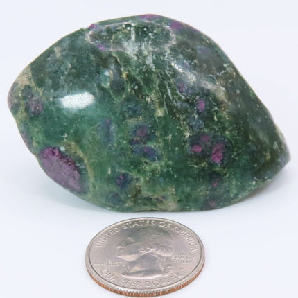 1 side Polished Ruby and Green Fuchsite Slab from India