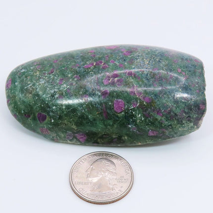 1 side Polished Ruby and Green Fuchsite Slab from India