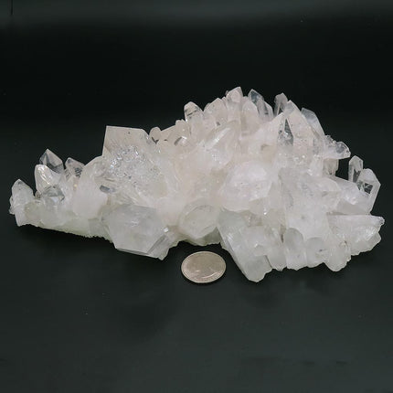 Larger Arkansas Quartz Crystal Cluster with Twin Soulmate & Time-Link
