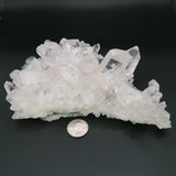 Larger Arkansas Quartz Crystal Cluster with Twin Soulmate & Time-Link
