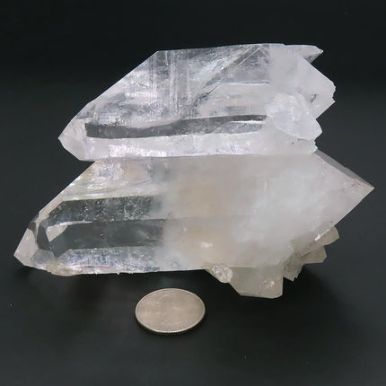 Larger Arkansas Quartz Crystal Cluster with 8 Double Terminated/ET's