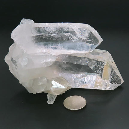 Larger Arkansas Quartz Crystal Cluster with 8 Double Terminated/ET's