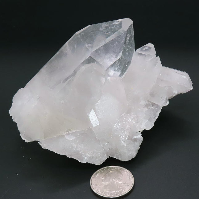 Arkansas Quartz Crystal Cluster with Self-Healed Base