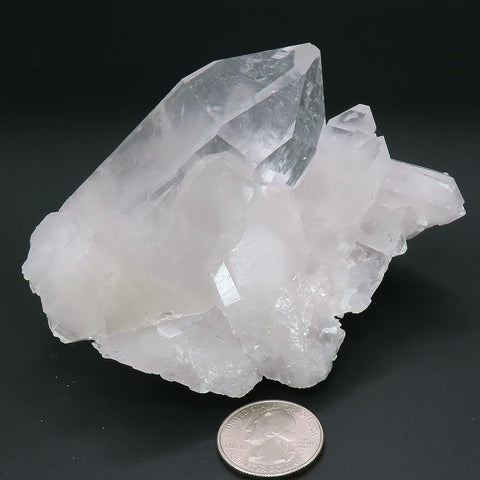 Arkansas Quartz Crystal Cluster with Self-Healed Base