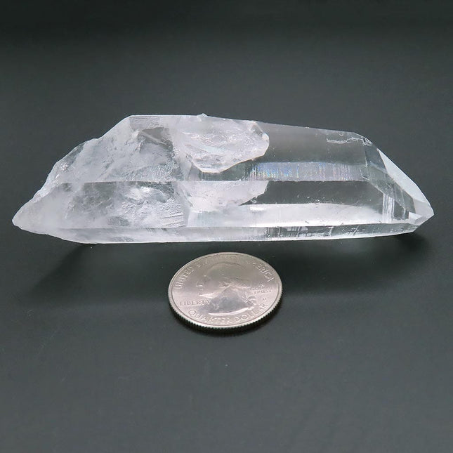 Lemurian Seed Quartz Crystal Point from Brazil with Window & Time-Link