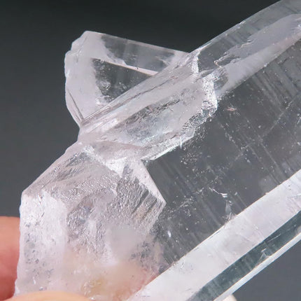 Lemurian Seed Quartz Crystal Point from Brazil with Window & Time-Link