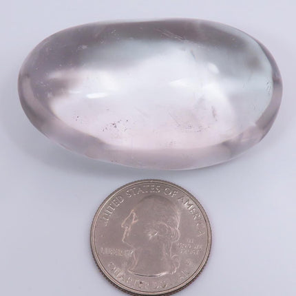 Polished Clear Quartz Palm Stone from Brazil