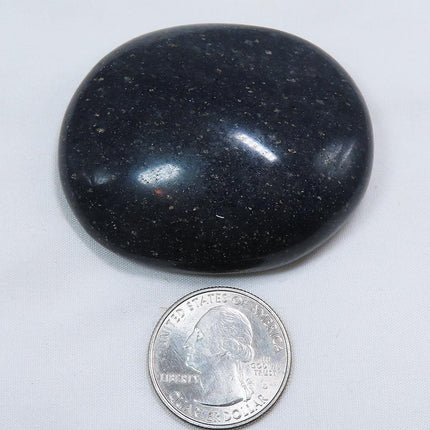 Polished Lazulite Palm Stone from Madagascar