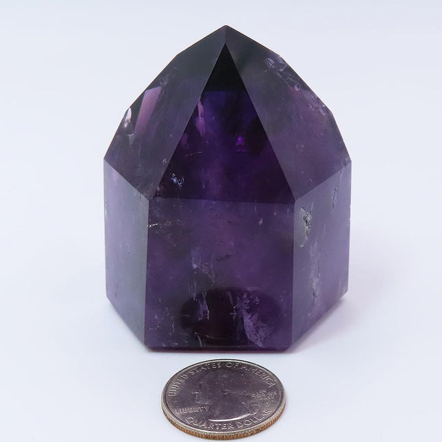 Polished Smoky Amethyst Phantom Point from Bahia Brazil